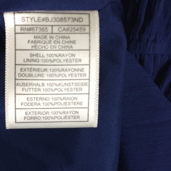 BB Dakota Navy Blue V Neck Mini Dress - Picture 5 of 6